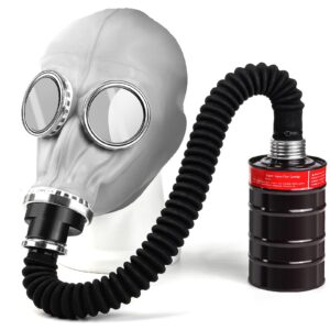 ffcan gas mask, gas masks survival nuclear and chemical with 40mm activated carbon filter for gases, dust, vapors, chemicals