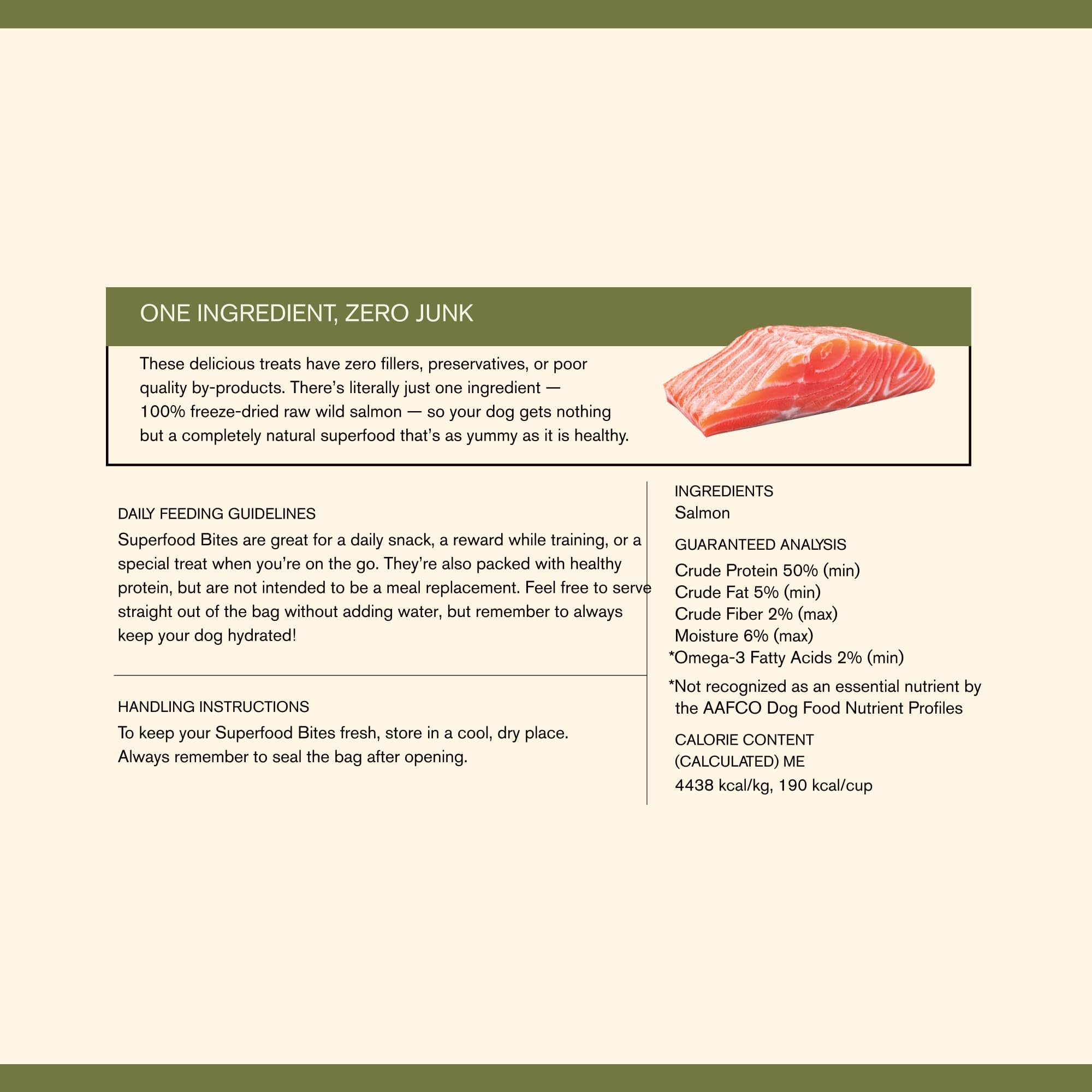 BADLANDS RANCH - Superfood Bite, Freeze-Dried Raw Dog Treats - Protein Rich, Train & Reward, Traceable Single Ingredient by Katherine Heigl (Wild Salmon)