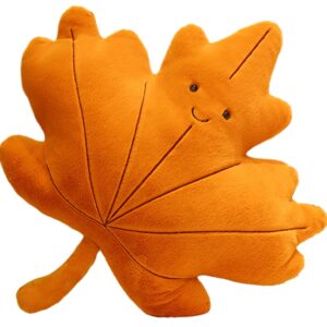 TONGSONG Soft Plush Maple Leaf Pillow Stuffed Maple Leaf Animal Plush Toy Maple Leaf Plushies Home Decor for Lover in Birthday and Holiday