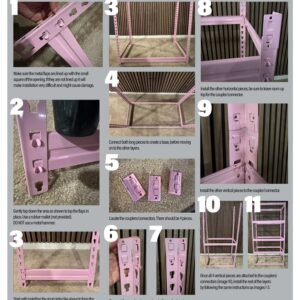 5 Tier Adjustable Steel Powder Coated Rack Storage Shelving with Engineered Wood Shelves. for Indoor Storage in garages, basements, Kitchens, etc. Large Size. 16" D x 35.5" W x 71.2" H (Pink)