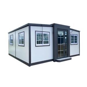 portable expandable prefab house for hotels, offices, and more - versatile plastic construction - ideal for villas, warehouses, and workshops (20ft)