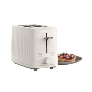 cuisinart soho™ collection 2-slice toaster, 7 toaster setting, defrost, reheat, and bagel setting, convenient rear cord storage, truffle, cpt-7tr