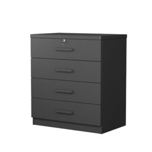 Better Home Products Super Jumbo 4 Drawer Storage Chest Dresser (Black)