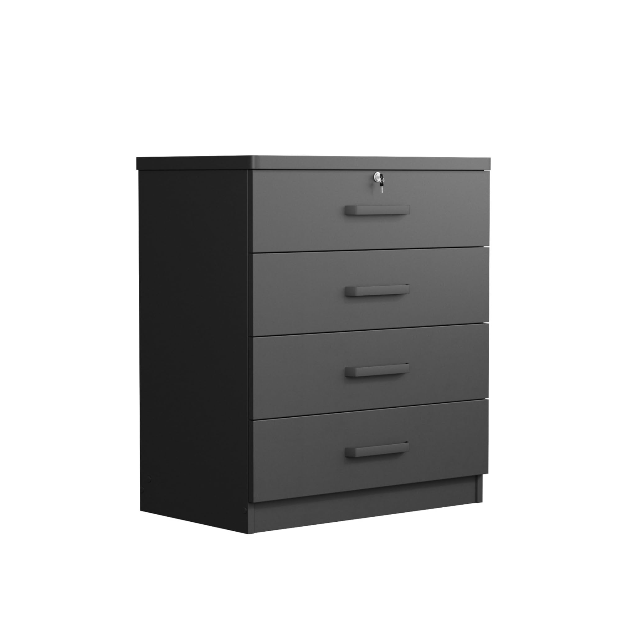 Better Home Products Super Jumbo 4 Drawer Storage Chest Dresser (Black)