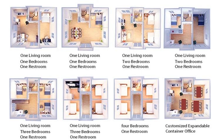 Portable Expandable Prefab House for Hotels, Offices, and More - Versatile Plastic Construction - Ideal for Villas, Warehouses, and Workshops (20FT)