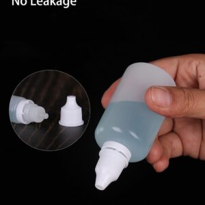 NaYiissi 10 pieces 15ml Plastic Dropper Bottle with Childproof Cap, Portable Squeezable Eye dropper Containers Great for Solvents, Light oils, Saline, etc