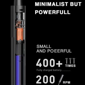 Xiaomi Electric Precision Screwdriver, All-metal Gearbox, Powerful Magnetic Motor, Rechargeable Lithium Battery, S2 Steel Screwdriving Bits, Type-C Charging, Aluminium Alloy Case (Power Screwdriver)