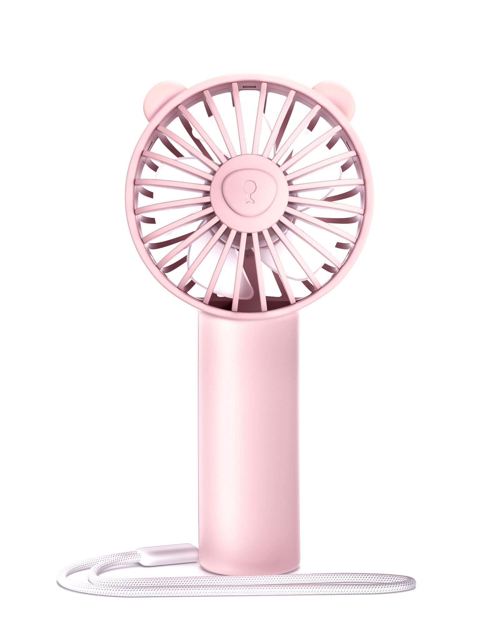 Mini Fan, Portable Fan with 3 Speeds for 2000mAh Battery USB-C Rechargeable, 3-Speed Quiet Operation, Stylish Handheld Fan for Outdoors & Travel