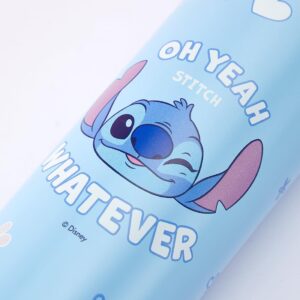 MINISO Disney Lilo and Stitch Insulated Bottle 420ml Stainless Steel Water Bottle Leak-Proof with Locking Spout Cover Hot or Cold Water for Travel Sport