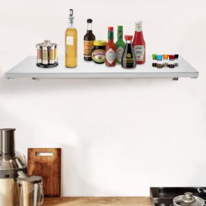 HIYTCU Folding Concession Shelf 36" x12", Stainless Steel Folding Wall Shelf Food Shelf Concession Stand Serving Shelf for Concession Windows Restaurants Businesses and Eateries