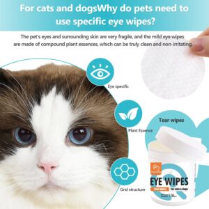 Havenfly Pet Wipes for Cats & Dogs, Grooming Wipes for Eyes, Paws, Ears, Nose, Unscented Soft Pet Tear Stain Remover Wipes 300 Pads