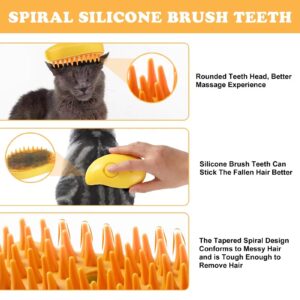 New 3 In1 Steamy Pet Cat Brush Cleanser Vapor, Cat Steam Brush, Cat Hair Brush with Steamer,Steaming Pet Hair Brush, Pet Cat Comb with Steam, Spray Comb for Cats, Steam Pet Brush for Dogs Cats