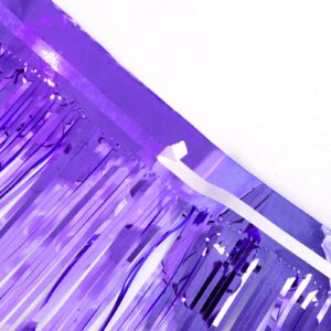 Purple Parade Float Fringe,Tinsel Streamers Banners,Tinsel Fringe Banners,for Party Decoration Parade Float Decorations Graduation Ceremony Decorations Festival Celebration,11.8 in x 9.8 ft,4pack