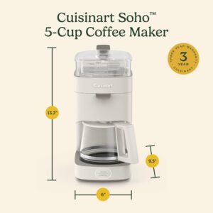 CUISINART Soho™ 5-Cup Coffee Maker, Truffle, DCC-5TR