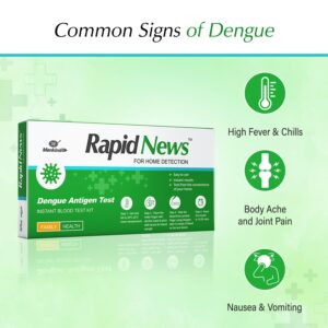 Rapid news dengue instant home blood test kit |NS1 antigen test | Instant result