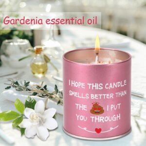 Generic Gifts for Her Wife Girlfriend Mom, I'm Sorry, I Love You Birthday Gifts Idea, Funny Apology Gifts for Her Women, Gardenia Scented Candles, Rose Red