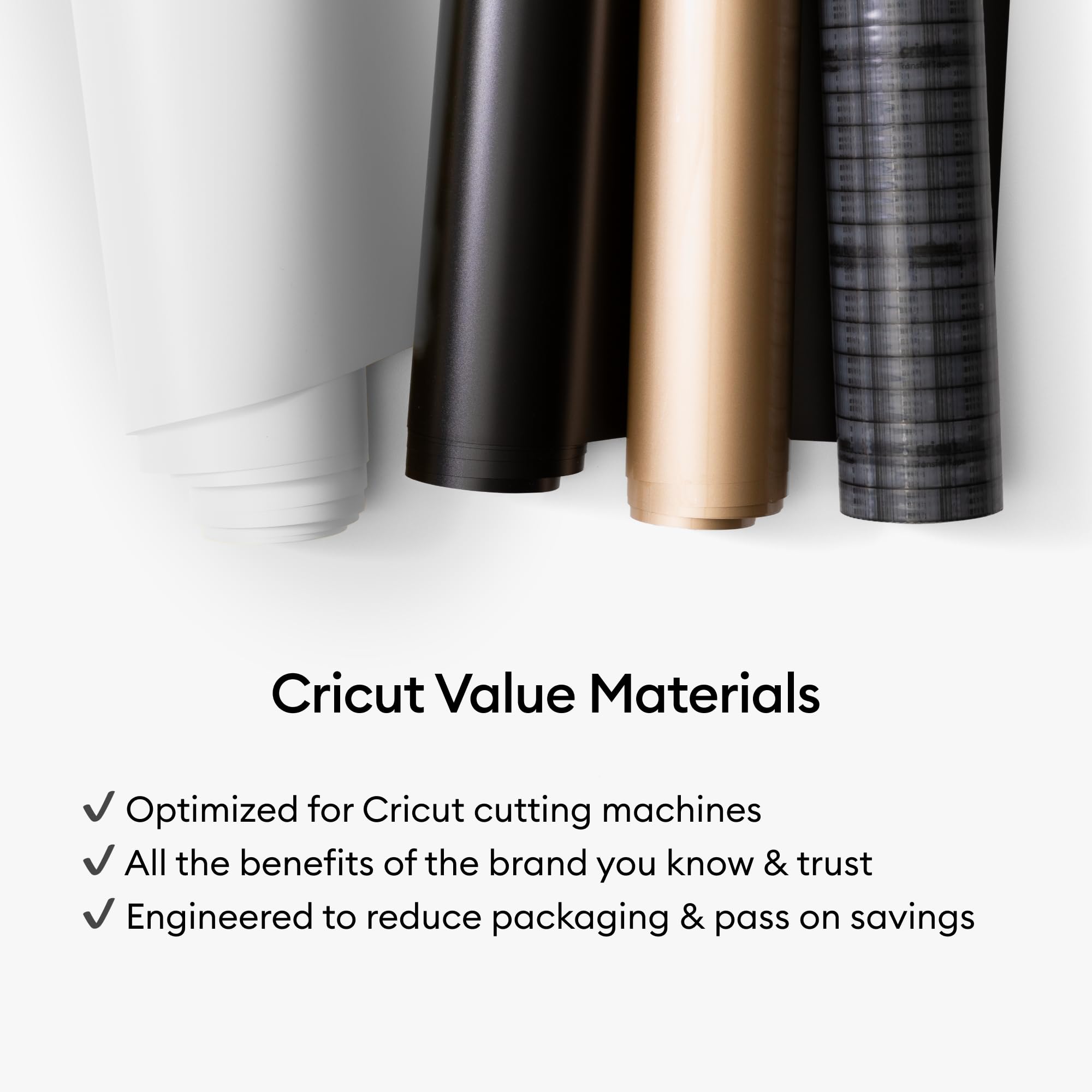 Cricut Value Permanent Vinyl, Black (12in x 35ft)