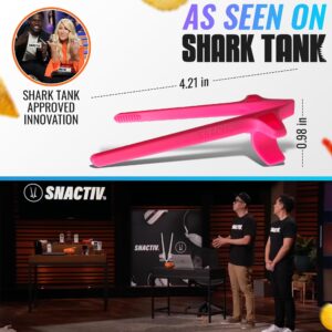 SNACTIV LITE Finger Chopsticks for Gamers 4PC NEON Bundle - As Seen on Shark Tank! The Official Snacking Tool of the Future - Enjoy Snacks and Chips with Ease - Innovative Gaming Snacking Solution