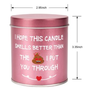 Generic Gifts for Her Wife Girlfriend Mom, I'm Sorry, I Love You Birthday Gifts Idea, Funny Apology Gifts for Her Women, Gardenia Scented Candles, Rose Red