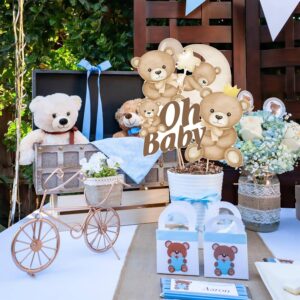 30Pcs We Can Bearly Wait Centerpiece Sticks Teddy Bear Baby Shower Decorations Bear Table Toppers Bear Baby Shower Table Centerpieces for Oh Baby Bear Birthday Party Supplies