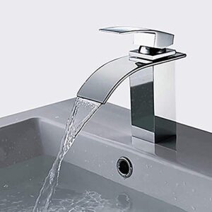 Faucet Bathroom Taps Silver Bathtub Faucet Kitchen Faucet Bathroom Sink Faucet Waterfall Single Handle Faucet