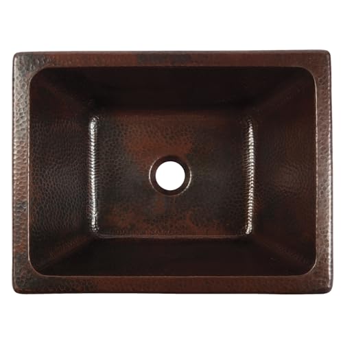 Hawking Copper 17" Rectangular Dual Flex Bath Sink with Care Kit