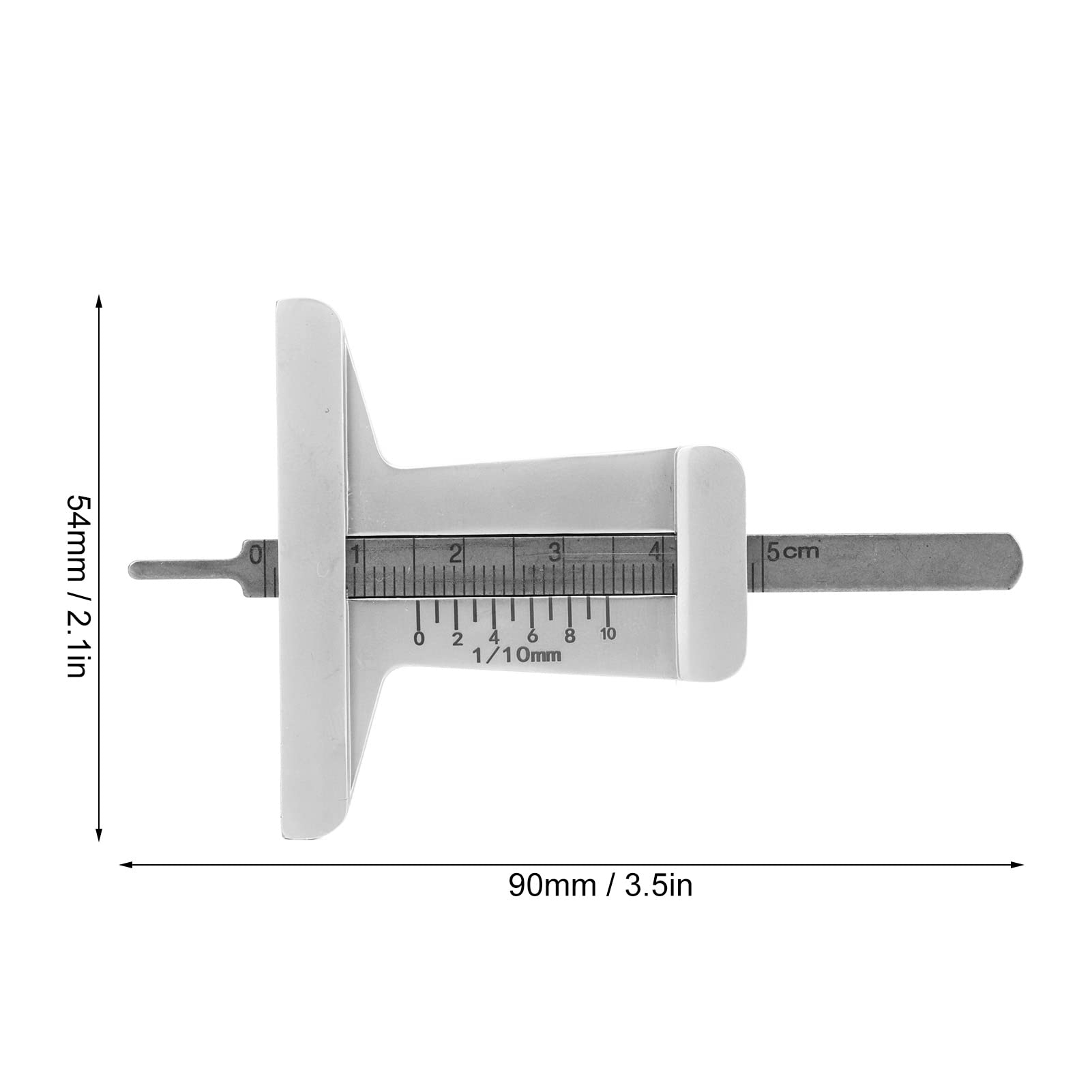 Tire Tread Depth Gauge, Thread Depth Gauge, read Depth Gauge Measuring Tool, Tire Depth Gauge, accurate Stainless Steel, Easy Read, Portable, for long-lasting