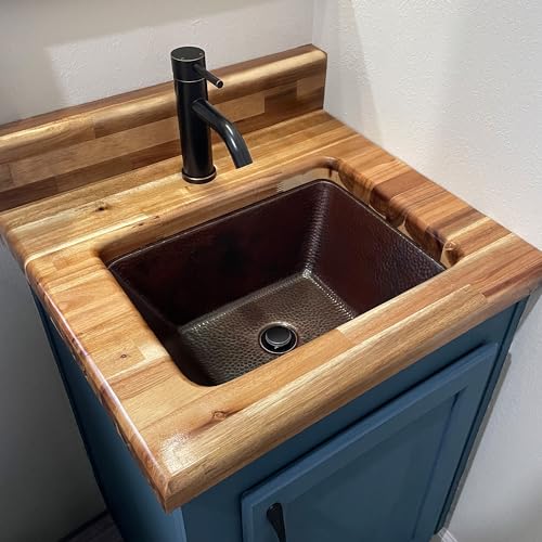 Hawking Copper 17" Rectangular Dual Flex Bath Sink with Care Kit