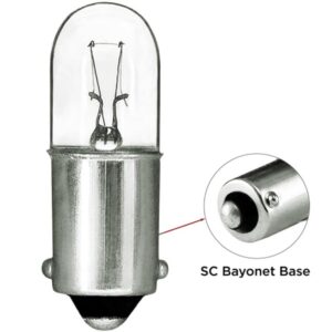 OCS Parts Model 1820 Light Bulbs | 20-Pack | T3.25 2.8W 28V Miniature BA9s Bayonet Base | Replacement Lamps for Automotive, Industrial, Jukebox, and Gaming Machines