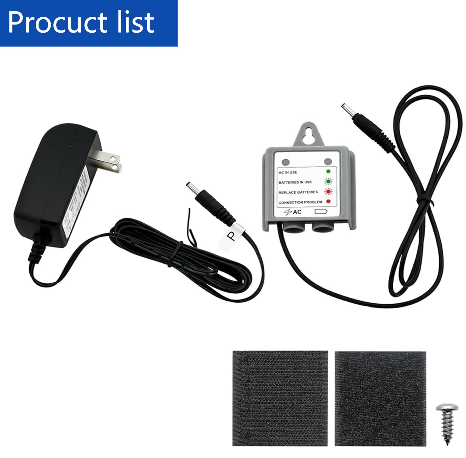 169031 AC Power Cord Adapter Kit for Moen MotionSense, MotionSense Wave and U by Moen Kitchen Faucets (169031)