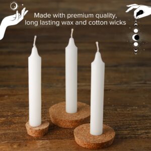 Simply Soson 5 inch Ritual Taper Candles Bulk, Mini Taper Candles - 24 White Chime Spell Candles - Small Taper Candle Stick, Use as Witchcraft Supplies, Altar Candles, Unscented Prayer Candles