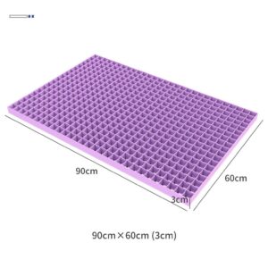 HYEFOMW Zero Pressure Mattress Hollow Breathable EAC Grid Honeycomb Gel No 0 Pressure Deep Sleep Lattice Pectin