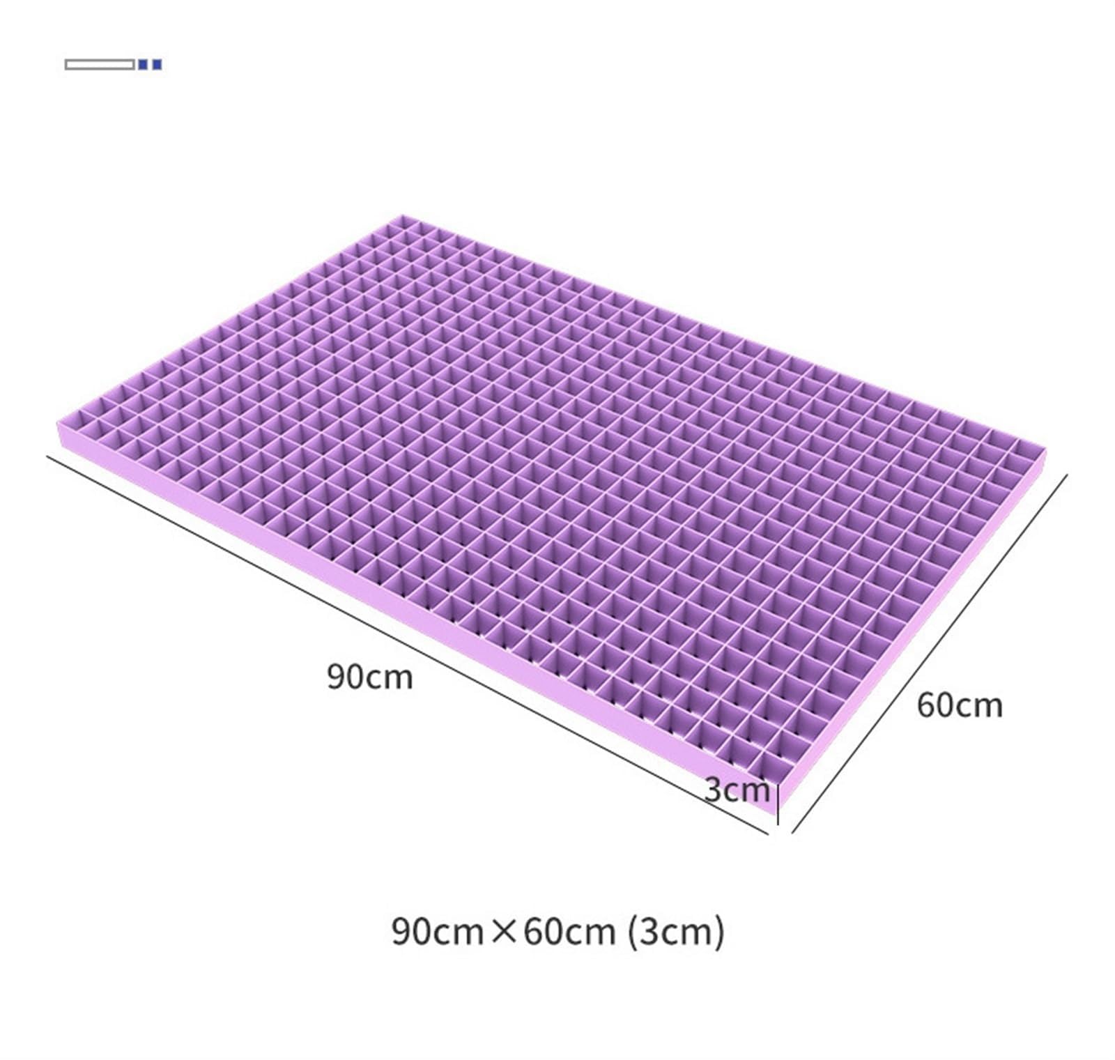 HYEFOMW Zero Pressure Mattress Hollow Breathable EAC Grid Honeycomb Gel No 0 Pressure Deep Sleep Lattice Pectin