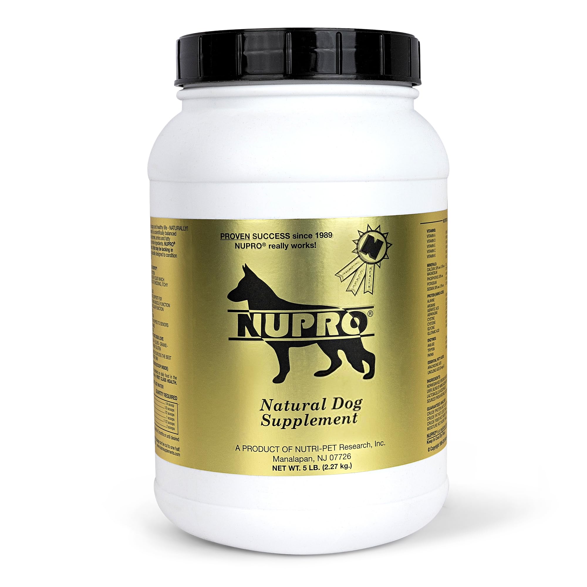 Nutri-Pet Research Nupro Dog Supplement, 5-Pound. Packed by Ilios