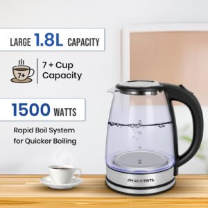 truTRTL Sizzle Glass Kettle (Sizzle 1.8L Glass - US)