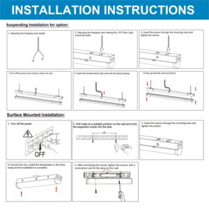 4FT LED Linear Strip Light, Super Bright LED Shop Lights 30W 40W 50W 60W 70W Selectable/100V-277V 6CCT 3000K-6500K, Flush Mount 0-10V Dimmable Commercial Garage Indoor Ceiling Light, ETL DLC(4 Pack)