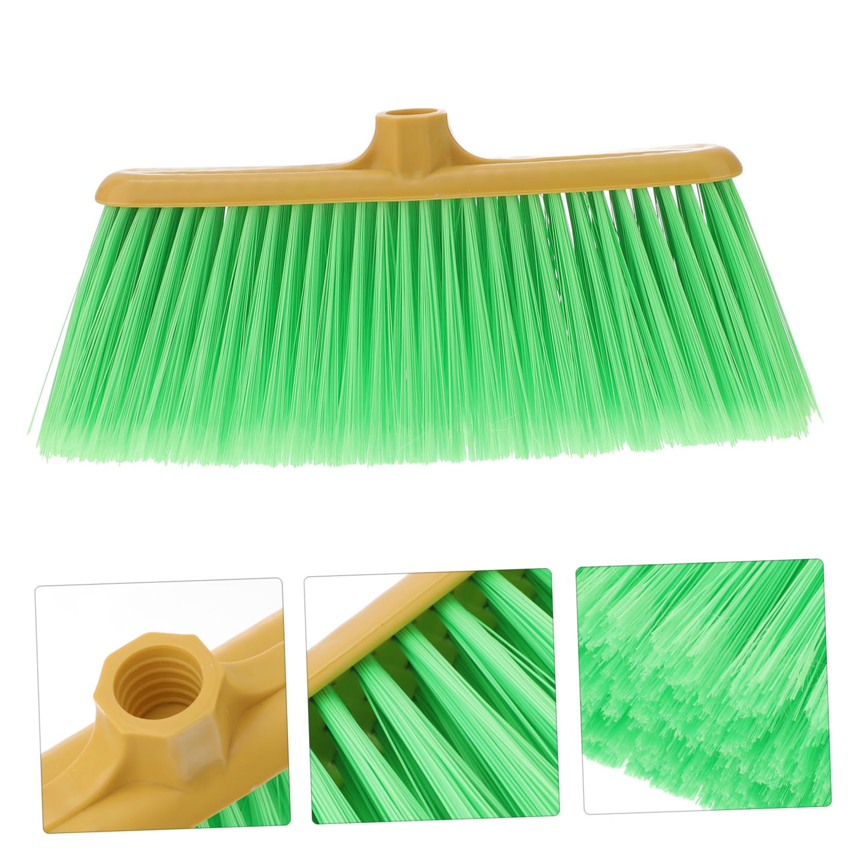 Anneome Durable Plastic Broom Head Replacement for Indoor and Outdoor Cleaning Compatible with Broom Sticks for Household and Commercial Use Broom Accessories