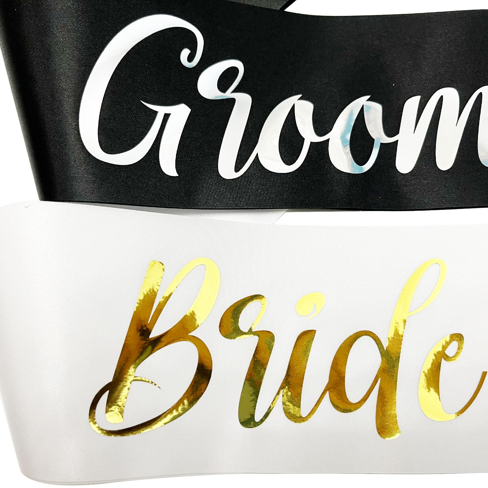 NAUXIUDSJS Bride to Be Sash and Groom to Be Sash, Bachelorette Party Supplies Engagement Party Favors, Bridal Shower Sashes Bachelor Decorations Just Married Gift Engaged Decor Accessories