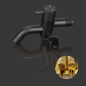 Toilet Bidet Sprayer, Black, Toilet Hand Shower, Handheld Bidet Sprayer for Toilet, Full Copper Flush, Toilet Companion, B Black