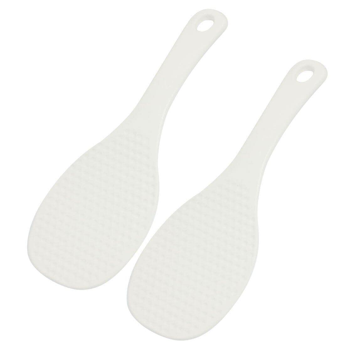 Reusable Plastic Texture Rice Paddle Spoon Rice Scoop Kitchen Toolwhite And Exquisite Workmanship Clever