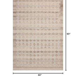 Loloi Magnolia Home by Joanna Gaines x Rae Natural/Ivory 5'-0" x 7'-6" Area Rug