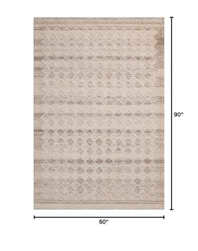 Loloi Magnolia Home by Joanna Gaines x Rae Natural/Ivory 5'-0" x 7'-6" Area Rug