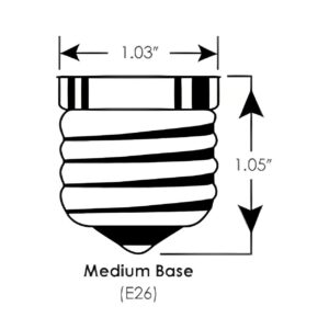 OCS Parts Hatco 02.30.043.00 Replacement Light Bulbs | 60W Torpedo Shape Replacement Lamps for Hatco Food Warmers (2-Pack)