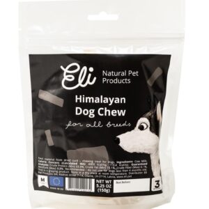 Himalayan Dog Chew Size M, 3 Pieces, 100% Natural, Long Lasting, Gluten Free, Healthy & Safe Dog Treats, Lactose & Grain Free, Protein Rich, Dogs from 11 to 22 Lbs, Dental Treat