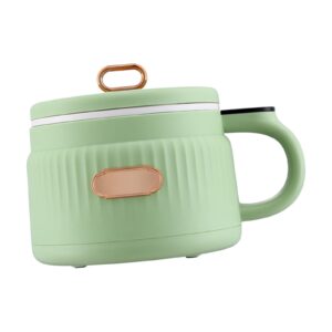 IEUDNS Small Rice Cooker 1.6L Noodle Cooker Keep Warm Portable Electric Pot Nonstick for 1-2 People Camping Cooking Soup Oatmeal, Green