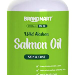 Wild Alaskan Salmon Oil for Dogs & Cats Omega 3 Skin & Coat Support, Liquid Food Supplement for Pets, EPA + DHA Fatty Acids for Joint Function, Immune & Heart Health, Fish Oil Supplements for Dogs