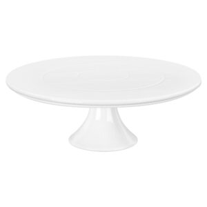 kootek white cake stand, 12 x 12 inches porcelain cake plate cake pedestal stand display dessert stand for party, wedding, birthday, baby shower