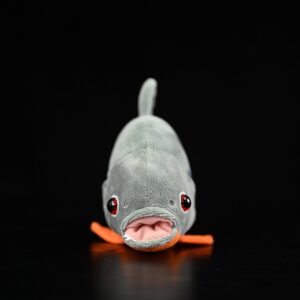 ZCPACE 8.7'' Realistic Piranha Fish Stuffed Animal Piranha Fish Plush Cute Stuffed Fish Plushie Pillow Doll Toy Kids Gifts