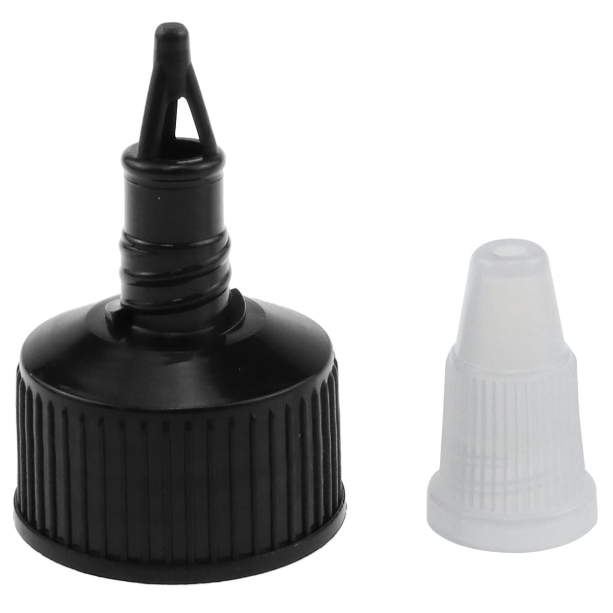 AYLIFU 12 Pcs 28/410 Natural twist top caps Black Twist Bottle Caps Squeeze Bottle Replacement Twist Caps Suitable for extrusion bottles, replacement caps, cosmetics bottles, crafts bottles