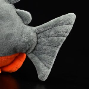 ZCPACE 8.7'' Realistic Piranha Fish Stuffed Animal Piranha Fish Plush Cute Stuffed Fish Plushie Pillow Doll Toy Kids Gifts